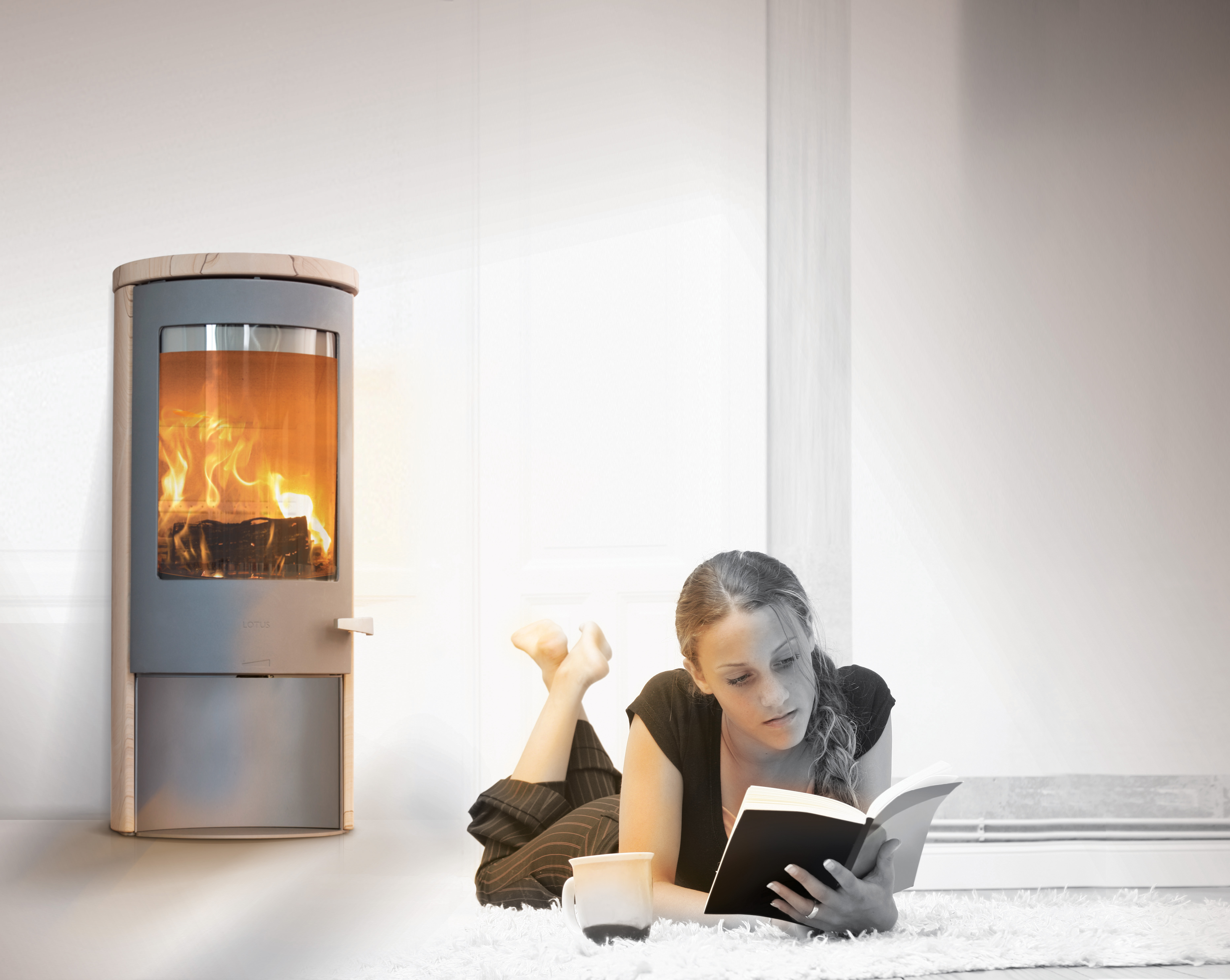 Spalvoto akmens Lotus „Sola“ krosnelės Jūsų namams