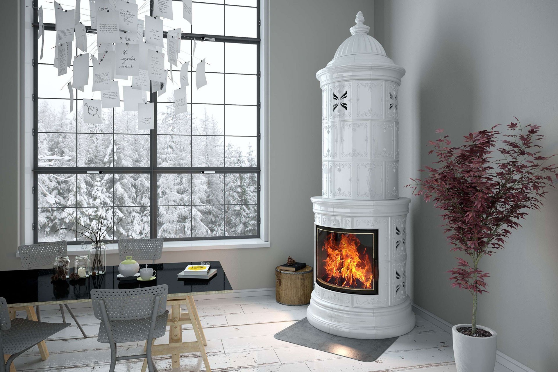 Kokia medžiaga tinkamiausia krosnies apdailai?